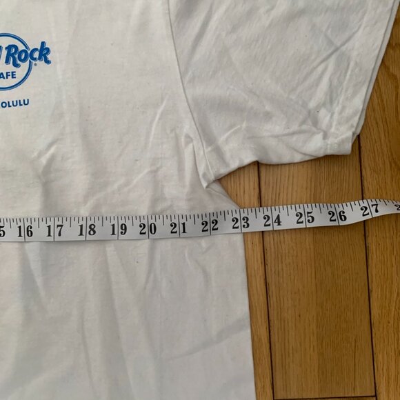 Vintage Y2K Hard Rock Cafe Honolulu Tee Shaka-hang Loose Men's XL White Hawaii - Picture 5 of 6